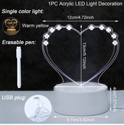 Note Board Creative USB Led Night Light