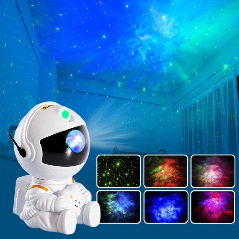 Galaxy Star Projector – Astronaut LED Night Light for Bedroom & Home Décor - OneSmartZone