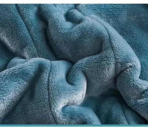 Layer Coral Fleece Blanket – Autumn & Winter Warmth, Soft & Washable Quilt - OneSmartZone