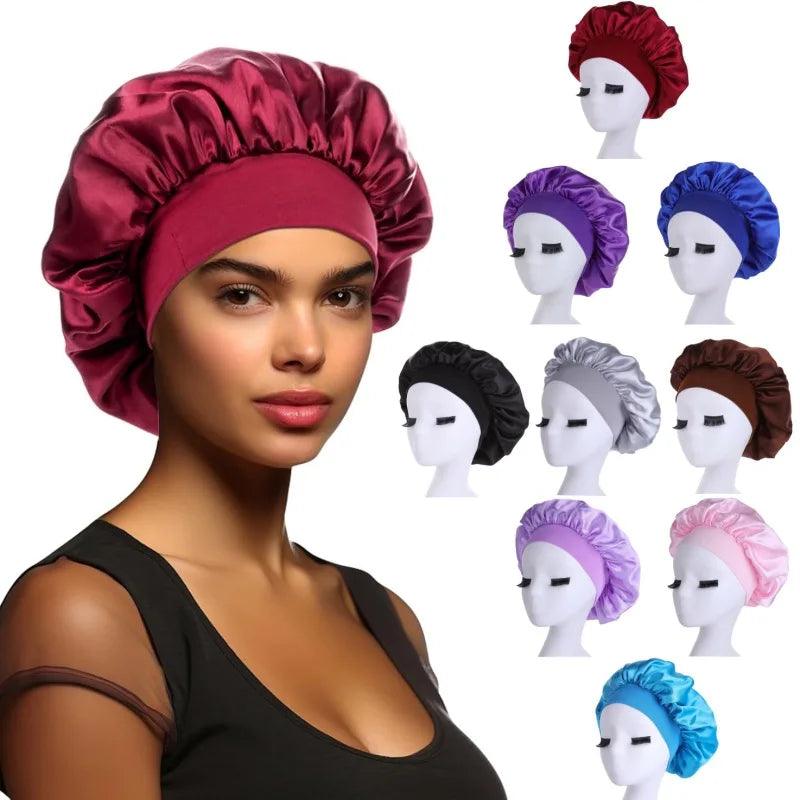 Silky Satin Night Sleep Cap for Women - OneSmartZone