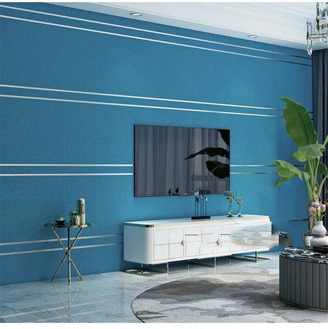 3D Striped Wallpaper – Modern Decor - OneSmartZone