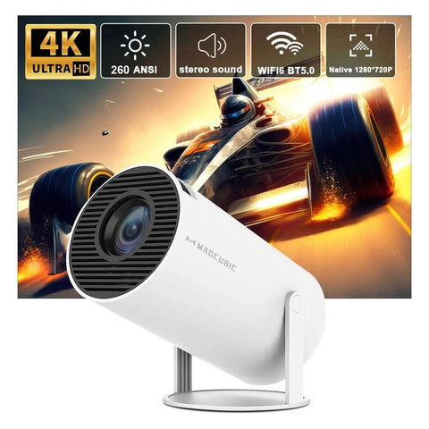 Magcubic HY300 Pro 4K Projector – Android 11, Dual WiFi 6, 260 ANSI Lumens, BT 5.0 - OneSmartZone