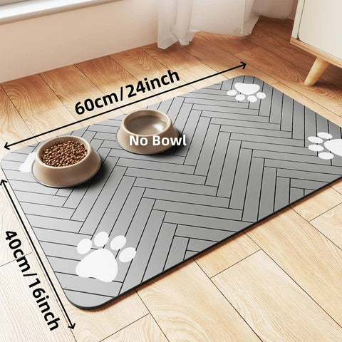 Pet Feeding Mat – Waterproof & Quick-Dry Absorbent Placemat 🐶🐱 - OneSmartZone