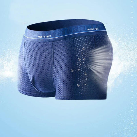 4PCS Men's Ice Silk Boxer Shorts – Cool & Breathable Plus-Size Underwear - OneSmartZone