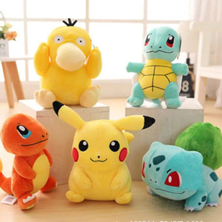 20cm Pokémon Plush Toys – Kawaii Pikachu, Raichu, Squirtle & More Anime Dolls for Kids - OneSmartZone