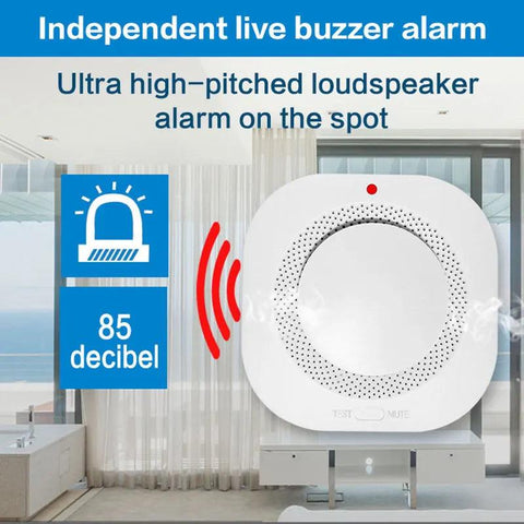 Independent Smoke Detector Sensor for Home & Warehouse Security – Smart Fire Alarm with Replaceable Battery - OneSmartZone