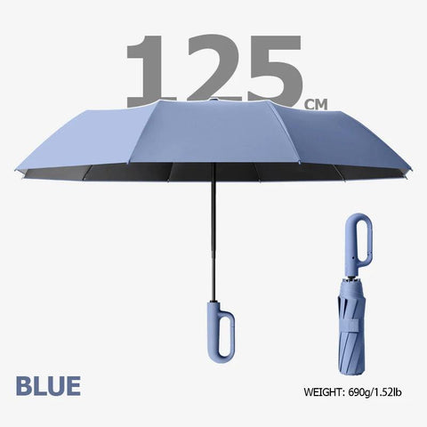 Large Windproof Automatic Umbrella – UV Protection & Reflective Stripes - OneSmartZone