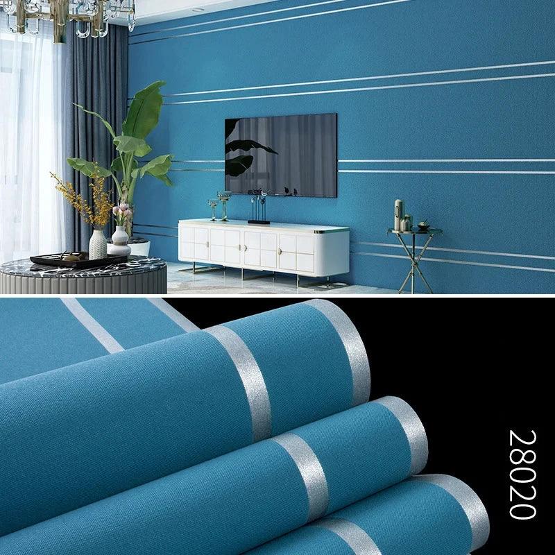 3D Striped Wallpaper – Modern Decor - OneSmartZone