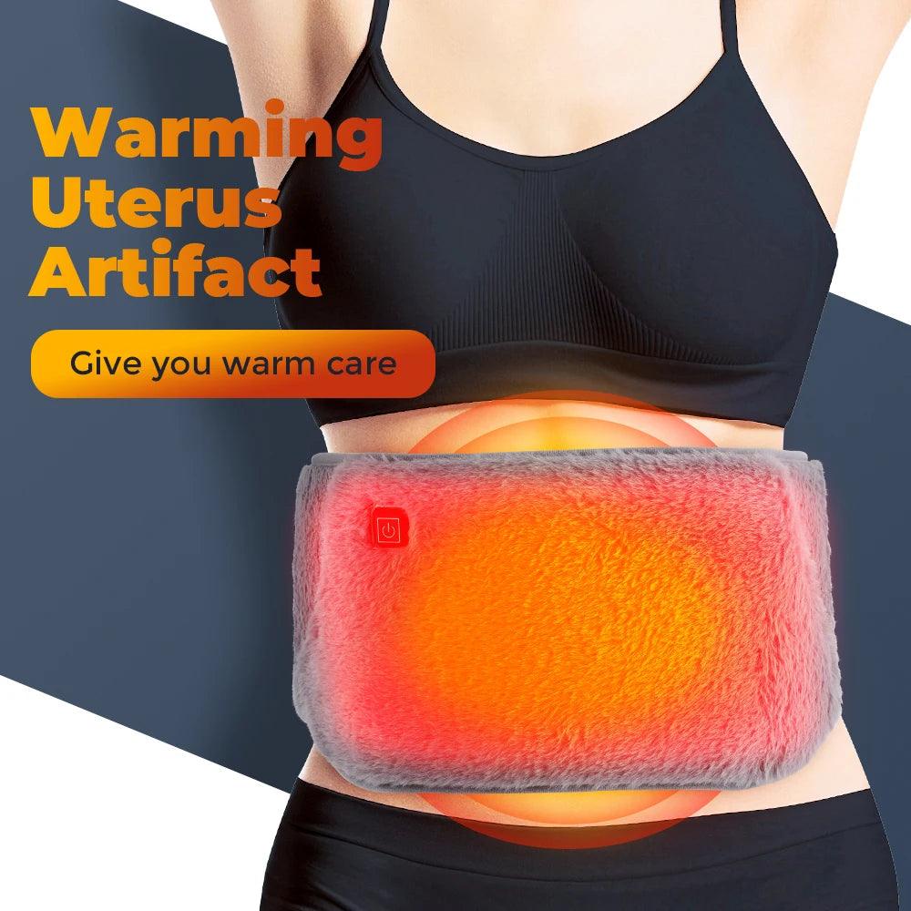 USB Heating Belt – Abdominal Warmer & Massage for Pain Relief - OneSmartZone