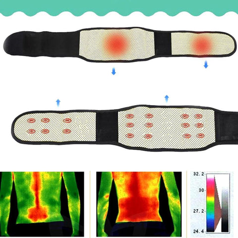 Adjustable Self-Heating Waist Support Belt – Magnetic Therapy & Lumbar Brace - OneSmartZone