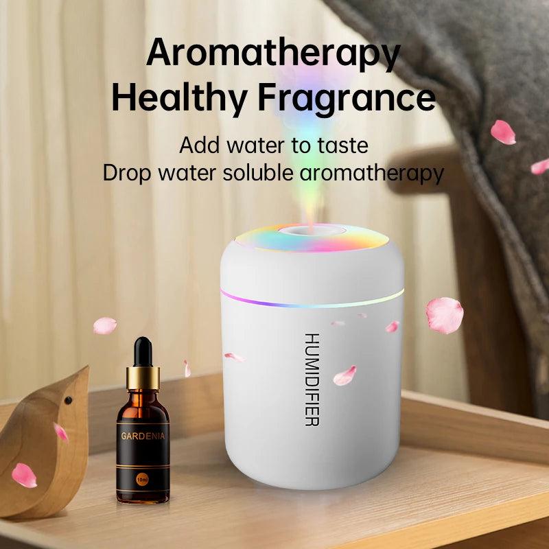 180ML Mini USB Air Humidifier & Aroma Diffuser – Essential Oil Purifier for Home & Car - OneSmartZone