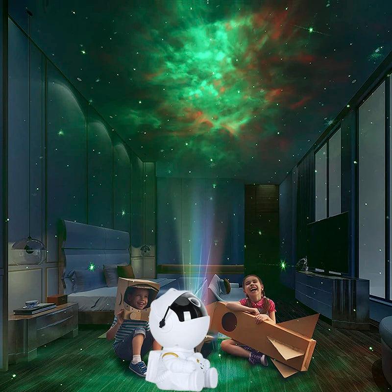 Galaxy Star Projector – Astronaut LED Night Light for Bedroom & Home Décor - OneSmartZone