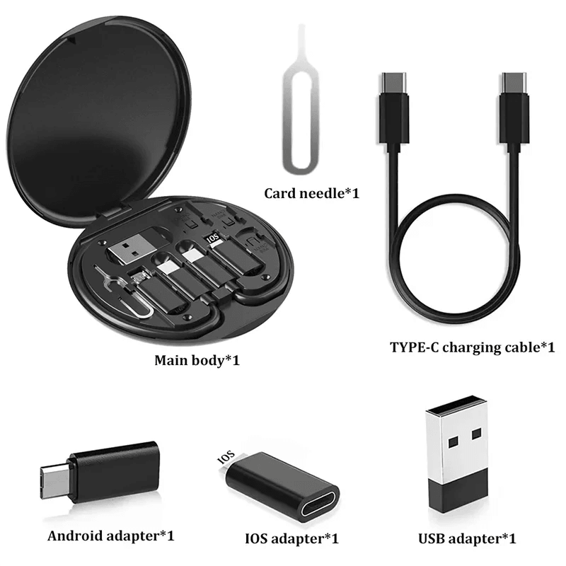 6-in-1 Multi USB Type-C Charging Adapter Kit – Fast 60W Charging - OneSmartZone