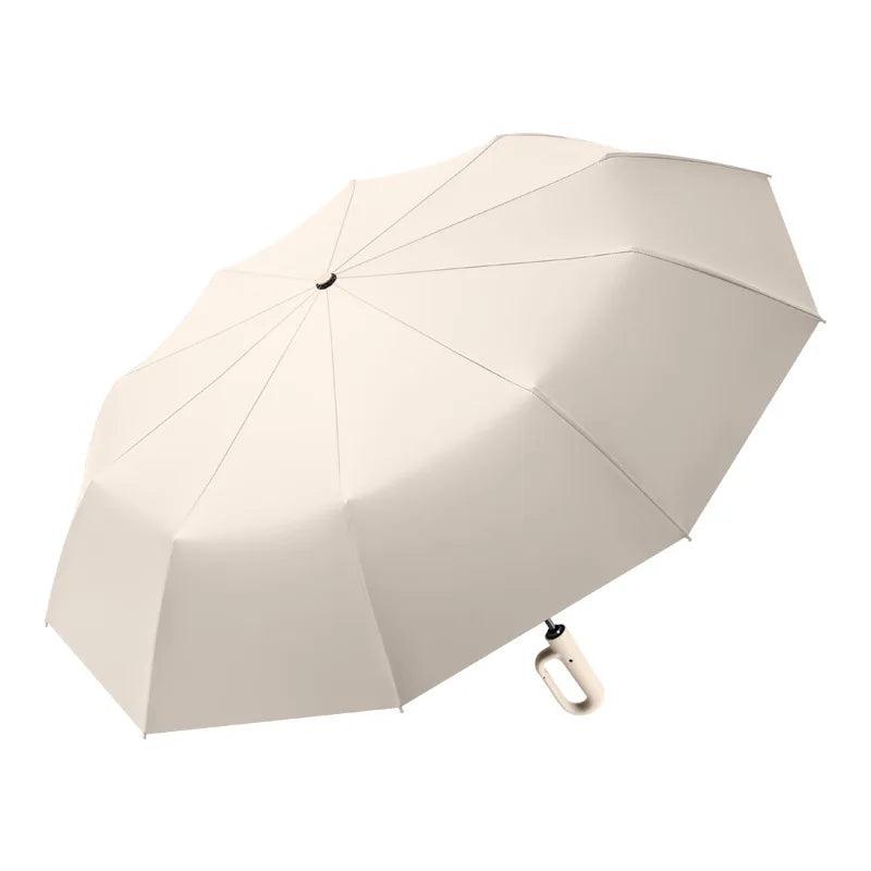 Large Windproof Automatic Umbrella – UV Protection & Reflective Stripes - OneSmartZone