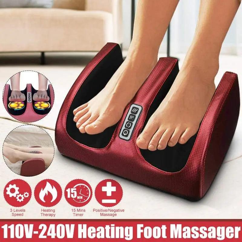 Electric Foot Massager – Heating Therapy & Shiatsu Kneading for Muscle Relaxation - OneSmartZone