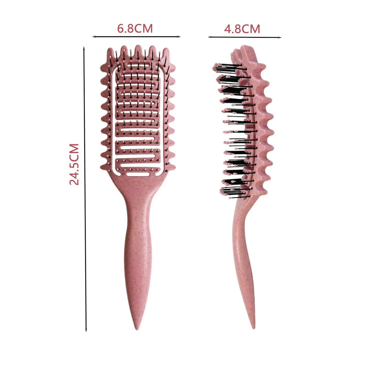 Curly Hair & Beard Styling Brush – Hollow Out Detangling & Curl Defining Multi-Purpose Comb - OneSmartZone