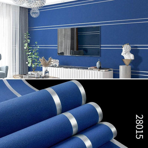 3D Striped Wallpaper – Modern Decor - OneSmartZone