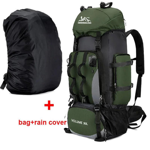 90L Waterproof Hiking & Camping Backpack – Large Capacity Outdoor Travel Rucksack - OneSmartZone