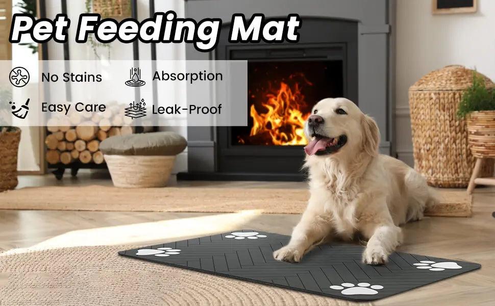 Pet Feeding Mat – Waterproof & Quick-Dry Absorbent Placemat 🐶🐱 - OneSmartZone