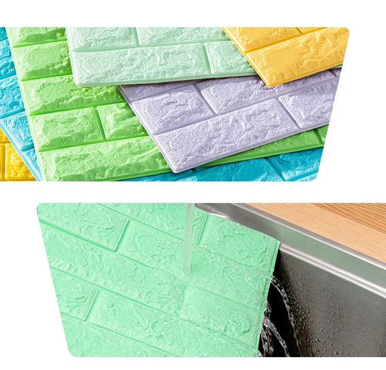 3D Self-Adhesive Brick Wall Stickers - OneSmartZone