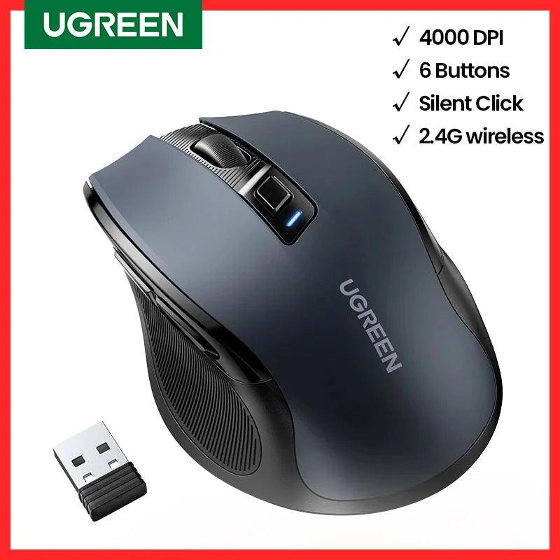 UGREEN SilentPro™ – Ergonomic Wireless Mouse with 4000 DPI - OneSmartZone