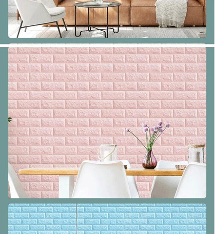 3D Self-Adhesive Brick Wall Stickers - OneSmartZone