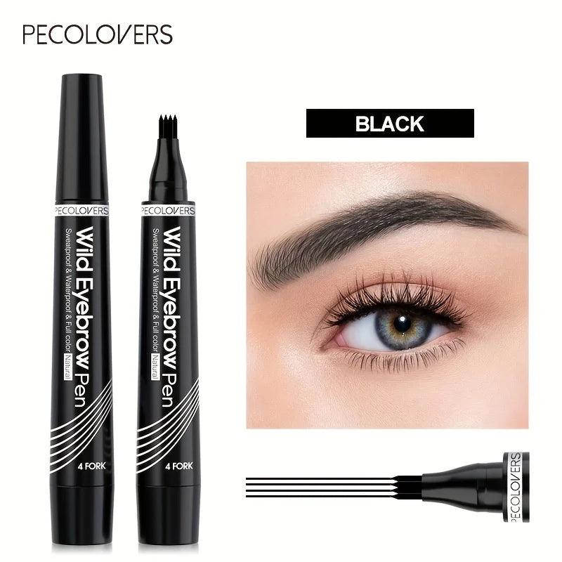 6 Colors Eyebrow Pen - Waterproof 4 Split Tip Eyebrow Tattoo Liquid Pencil - OneSmartZone