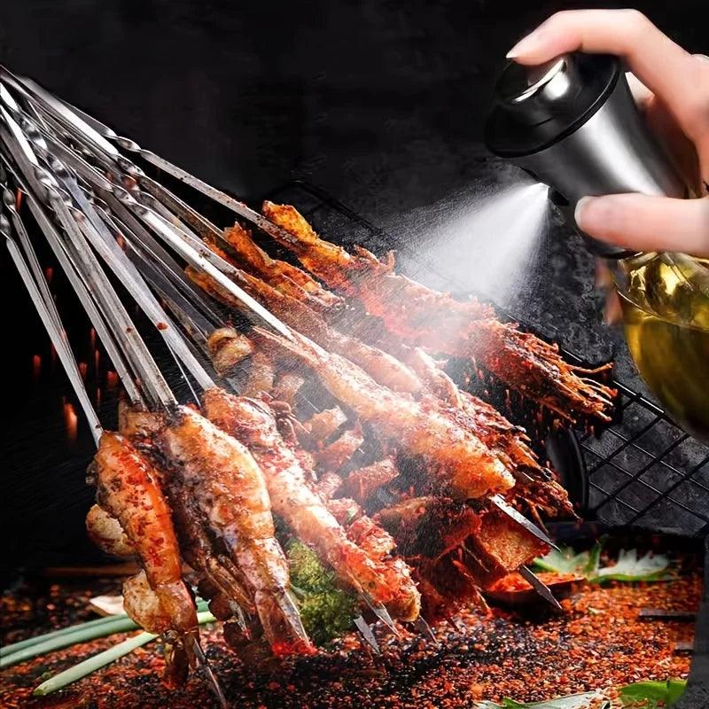 200ML Stainless Steel Oil Spray Bottle – Cooking & Air Fryer Oil Sprayer - OneSmartZone