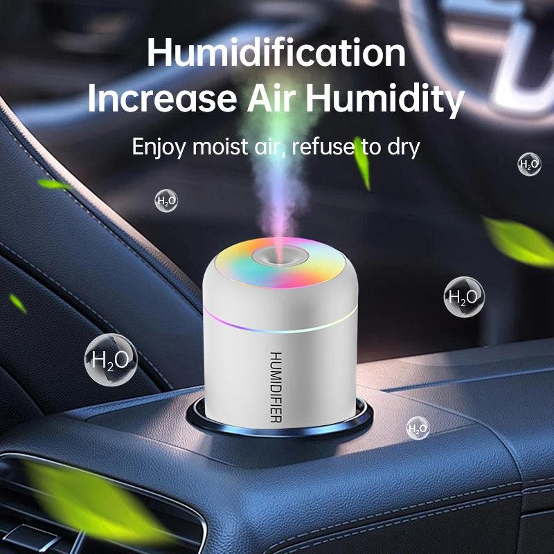 180ML Mini USB Air Humidifier & Aroma Diffuser – Essential Oil Purifier for Home & Car - OneSmartZone