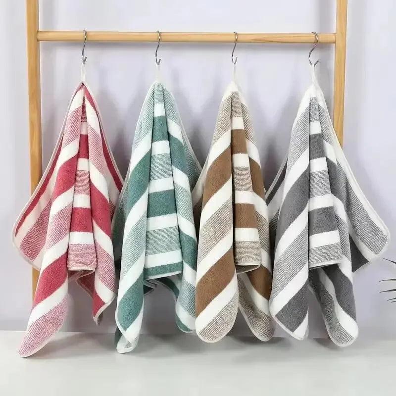 Striped Pattern Towel Set – Soft & Absorbent - OneSmartZone