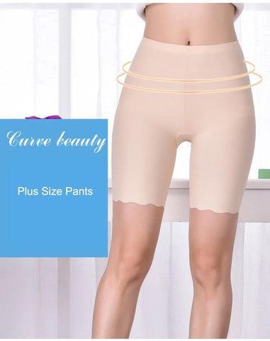 Women's Plus-Size Seamless Anti-Chafing Safety Shorts - OneSmartZone