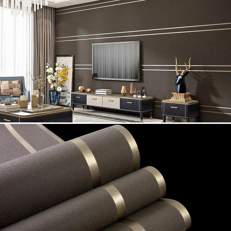 3D Striped Wallpaper – Modern Decor - OneSmartZone