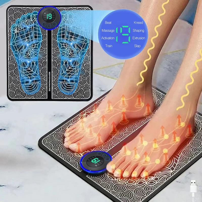 Electric Foot Massager Pad – Muscle Relaxation Trainer for Home & Outdoor Use - OneSmartZone