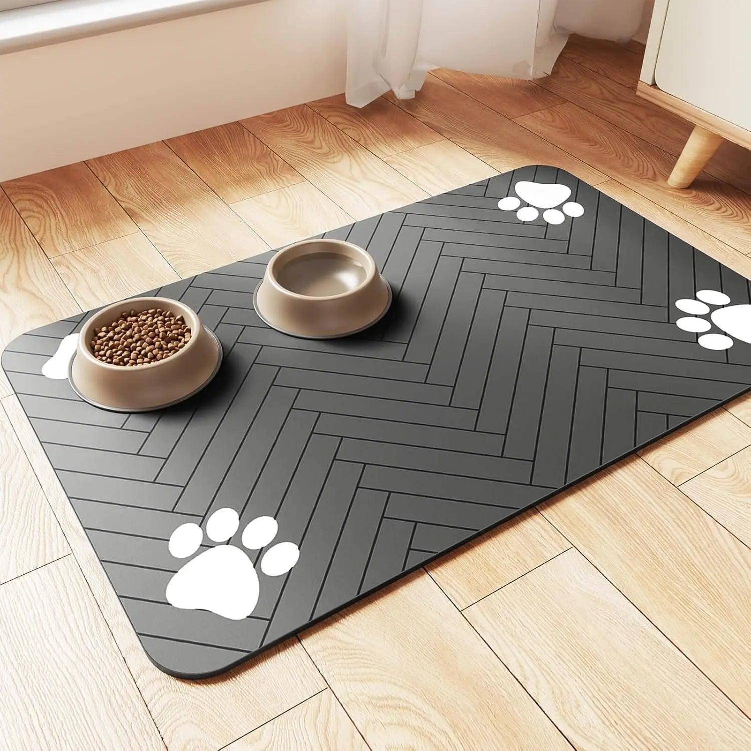 Pet Feeding Mat – Waterproof & Quick-Dry Absorbent Placemat 🐶🐱 - OneSmartZone