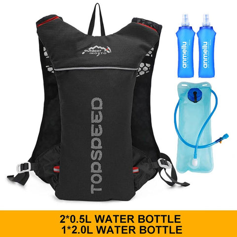 5L Ultralight Hydration Running Vest – Breathable Marathon & Cycling Backpack with 500ML Water Bottle - OneSmartZone