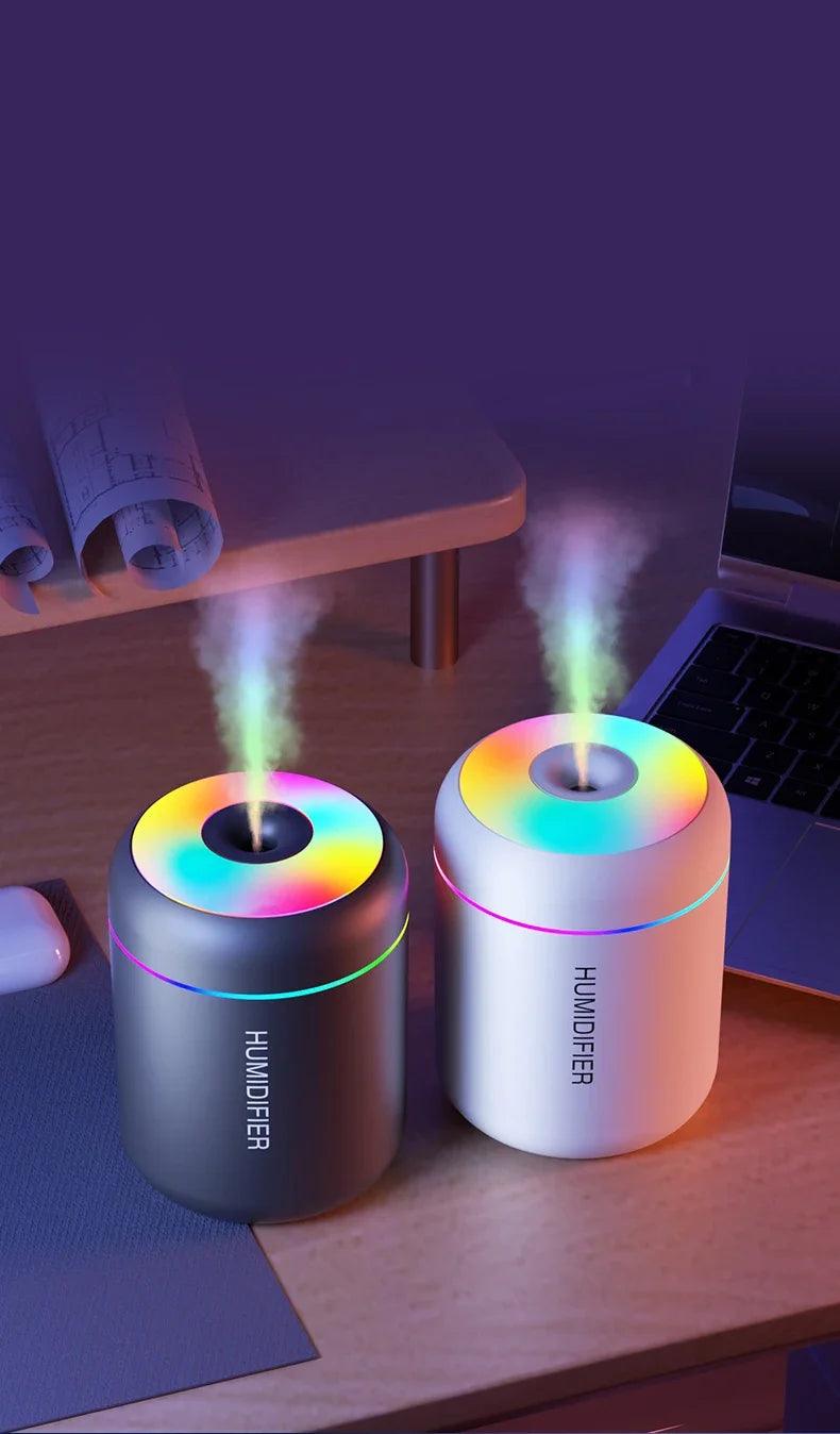 180ML Mini USB Air Humidifier & Aroma Diffuser – Essential Oil Purifier for Home & Car - OneSmartZone