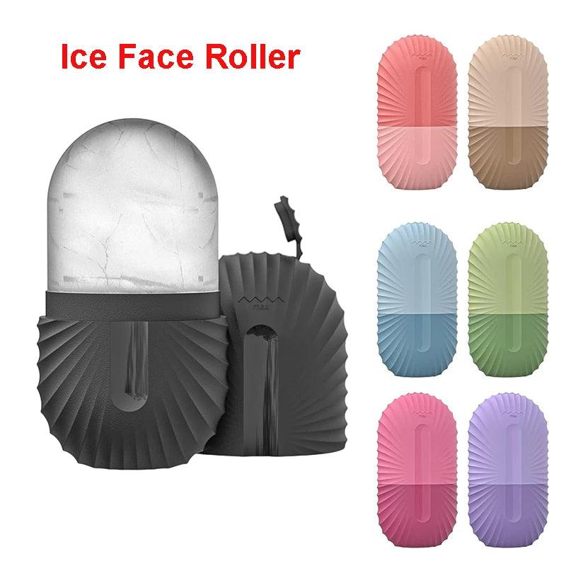 Ice Face Roller & Silicone Ice Cube Mold – Reduce Puffiness & Tighten Pores for Glowing Skin - OneSmartZone