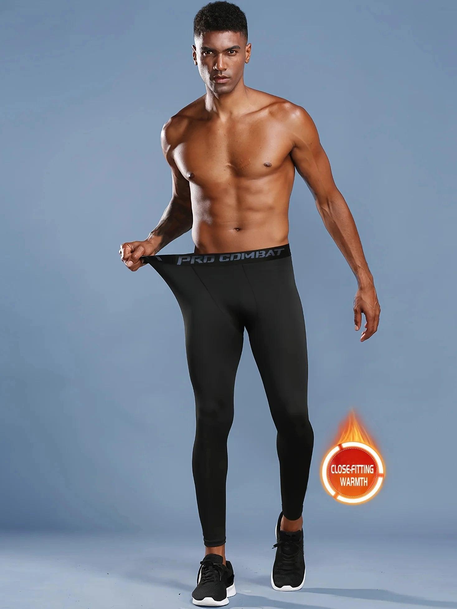 High-Performance Men's Compression Leggings – Optimal Support for Training & Running - OneSmartZone