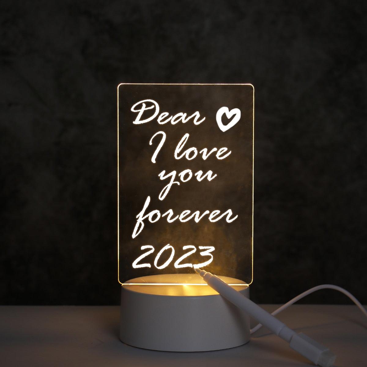 Note Board Creative USB Led Night Light