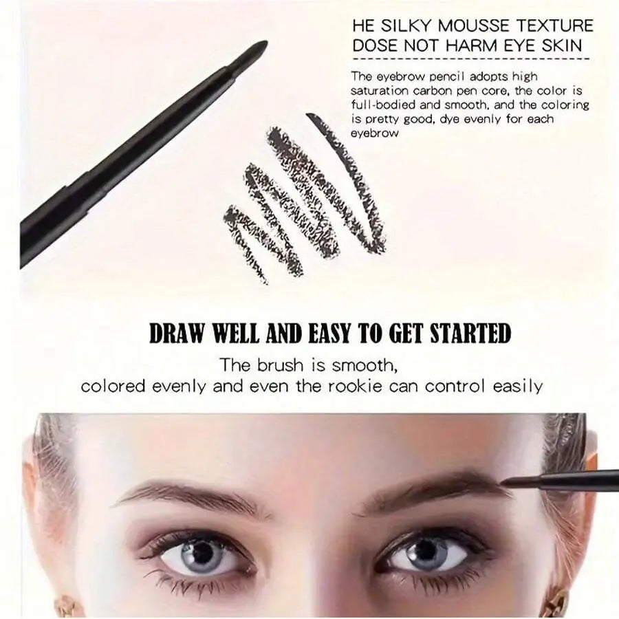 3PCS Waterproof Black Eyeliner Pencils – Smudge-Proof, Long-Lasting & Beginner-Friendly - OneSmartZone