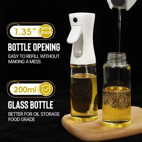 Olive Oil Spray Dispenser Bottle – Reusable Cooking Mist Sprayer for Oil & Vinegar - OneSmartZone