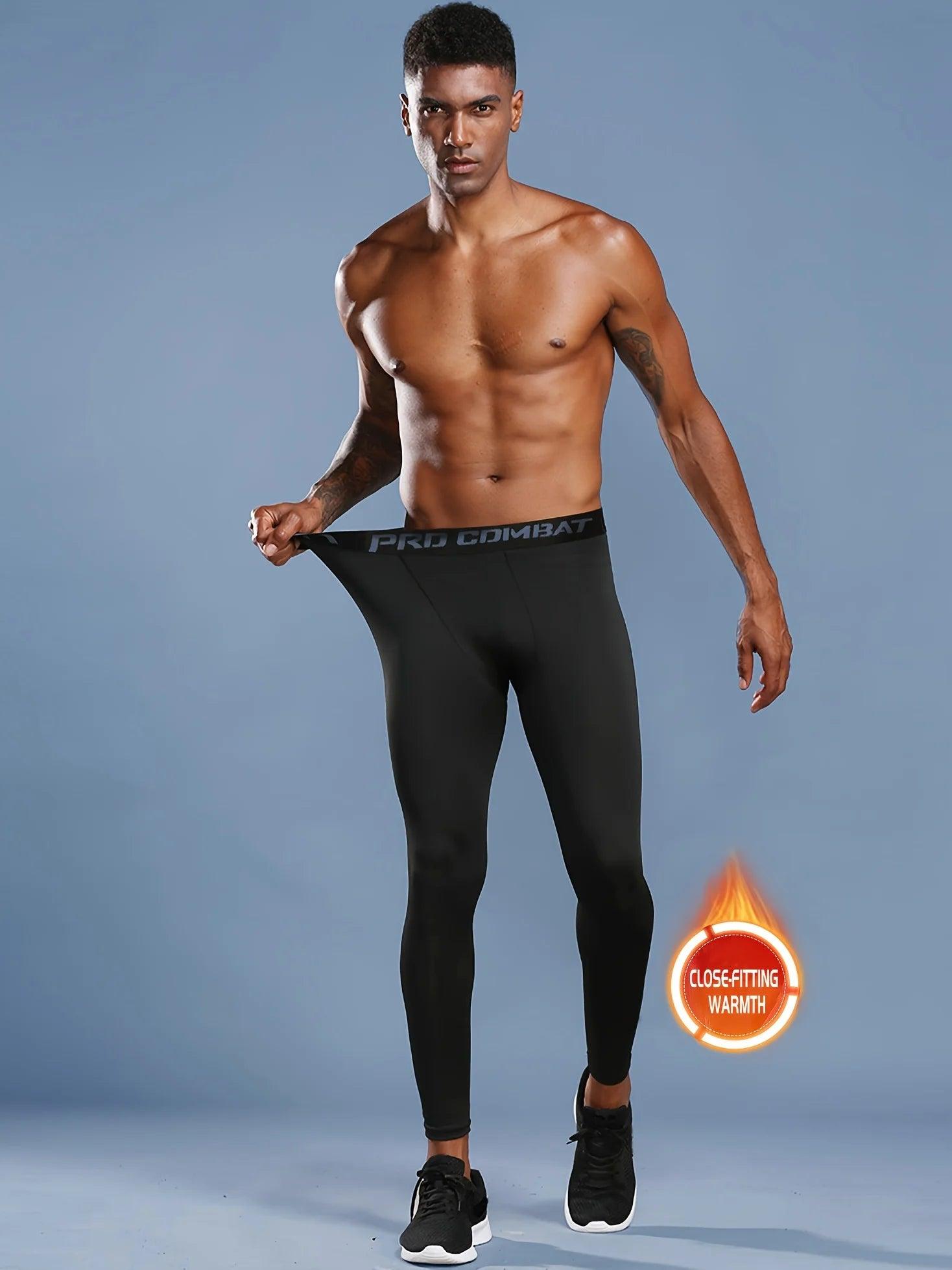 High-Performance Men's Compression Leggings – Optimal Support for Training & Running - OneSmartZone