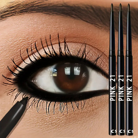 3PCS Waterproof Black Eyeliner Pencils – Smudge-Proof, Long-Lasting & Beginner-Friendly - OneSmartZone