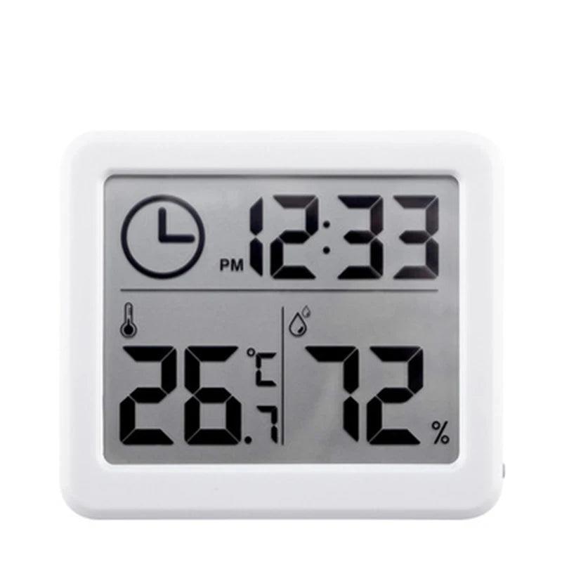 Digital Clock with Temperature & Humidity - Desk & Wall Clock for Home, Kitchen, Office - OneSmartZone