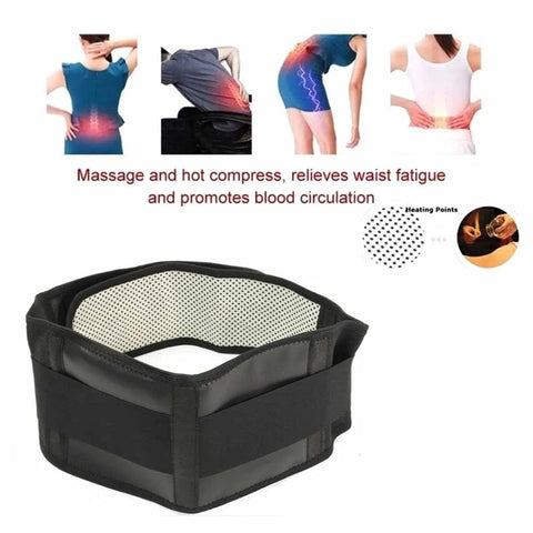 Adjustable Self-Heating Waist Support Belt – Magnetic Therapy & Lumbar Brace - OneSmartZone