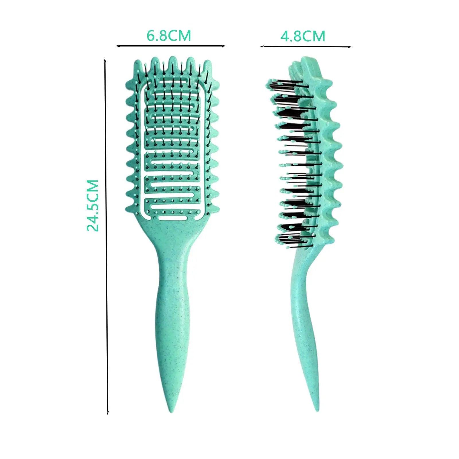 Curly Hair & Beard Styling Brush – Hollow Out Detangling & Curl Defining Multi-Purpose Comb - OneSmartZone