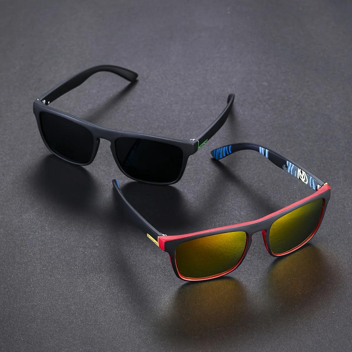 2pcs Square Polarized Sunglasses – Anti-Glare Shades for Summer, Travel & Fishing - OneSmartZone