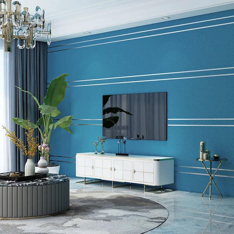 3D Striped Wallpaper – Modern Decor - OneSmartZone