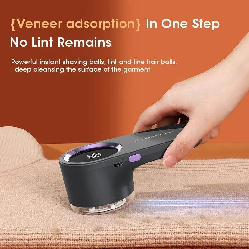 LED Digital Electric Lint Remover – USB Rechargeable Fabric Shaver for Clothing & Sweaters - OneSmartZone