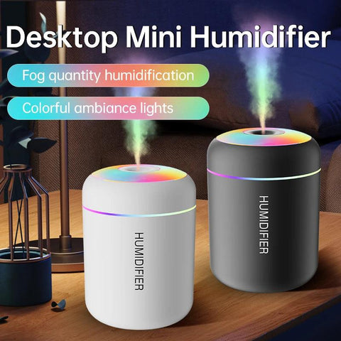 180ML Mini USB Air Humidifier & Aroma Diffuser – Essential Oil Purifier for Home & Car - OneSmartZone